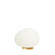 FOSCARINI Stolna lampa Gregg, zlatno-bijela
