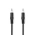 NEDIS Stereo audio kabel 3,5 mm muški niklani 5,00 m okrugli oznaka, crni