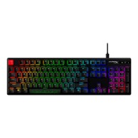 HP Gaming tipkovnica HyperX Alloy Origins PBT, mehanička, Aqua prekidači, žičana, RGB osvjetljenje, US raspored, crna