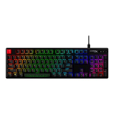 HP Gaming tipkovnica HyperX Alloy Origins PBT, mehanička, Aqua prekidači, žičana, RGB osvjetljenje, US raspored, crna