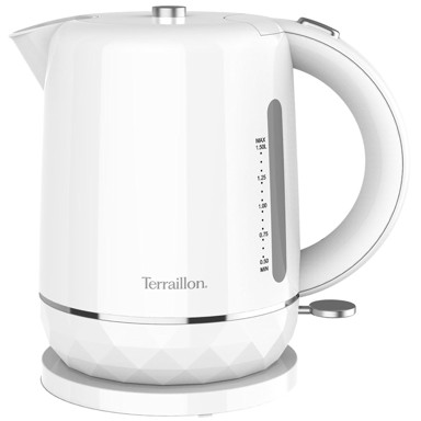 TERRAILLON Kuhalo za vodu, zapremnina 1,5 l, snaga 2200 W, bijela boja