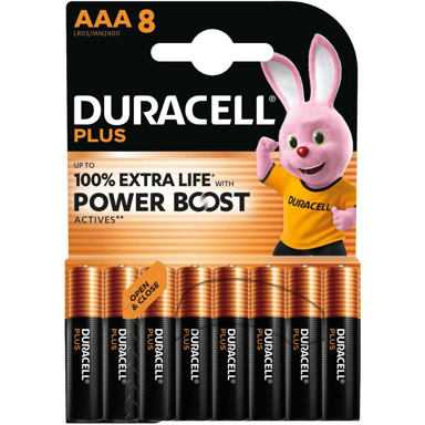 DURACELL Baterija Plus AAA, alkalna