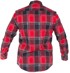 LAHTI PRO Karirana flanelska košulja, 170 g/m², veličina 2XL, crvena