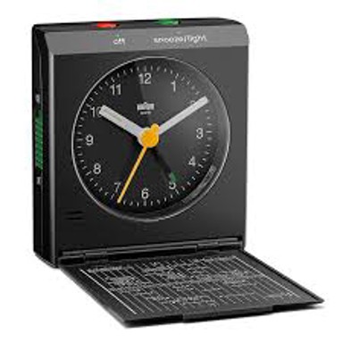 BRAUN Budilica sklopiva BC 05 B Quartz crna