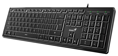 GENIUS Tipkovnica SlimStar 820, USB, pozadinsko osvjetljenje, crna