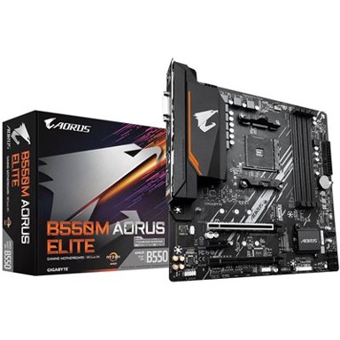 GIGABYTE Matična ploča B550M Aorus Elite, AMD B550, DDR4, s. AM4, mATX