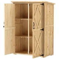 HOMESTAR Vrtni ormar 116,5 x 57 x 167 cm, prirodni