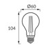 Led žarulja Filament Erste E27, 10W, 4000K