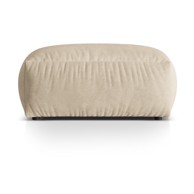 MICADONI Bež baršunast modularni tabure Martina, 95x65x44 cm