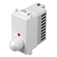 TEM MODUL Regulator osvjetljenja rotacijski R 300 W, EM10, 1 mjesto, PW bijeli