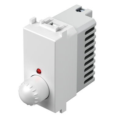 TEM MODUL Regulator osvjetljenja rotacijski R 300 W, EM10, 1 mjesto, PW bijeli