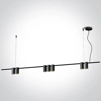 DMLAMP Visilica DM63146B/B, 7xGU10, 7W, MR16, 230V, IP20, crna