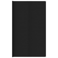 Tepih za šator, 400 x 400 cm, crni, HDPE