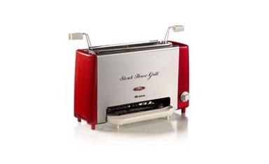 ARIETE Električni roštilj Steak House Grill Mod 730, crveno-bijeli, 1300 W