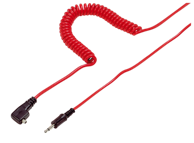 KAISER flash kabel PC–jack 6,35 mm 10 m 1409, crveni