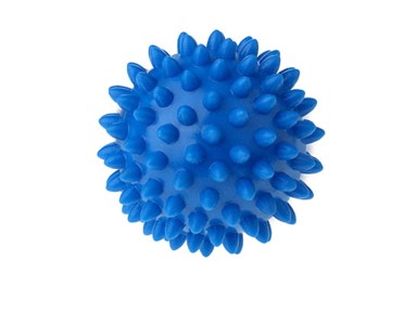 TULLO Šiljasta masažna loptica, 6,6 cm, plava
