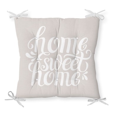  MINIMALIST CUSHION COVERS Jastuk za stolicu s udjelom pamuka Home Sweet Home, 36x36 cm