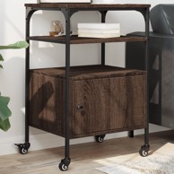 Stalak za pisač s 3 razine 50 x 40 x 76 cm drveni, smeđa  