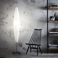 FOSCARINI Stajaća lampa Havana Terra krom, bijela