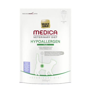 SELECT GOLD Hrana za mačke Medica Hypoallergenic Plus, riba i riža, 300 g