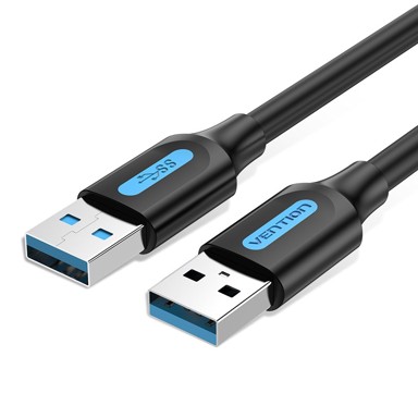 VENTION Kabel USB-A na USB-A, USB 3.0, duljina 0,5 m, PVC, crna