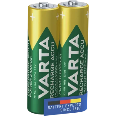 VARTA Punjive baterije Recharge Accu Power R2U AA 2100 mAh, 2 kom