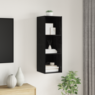 TV ormar, 37 x 37 x 107 cm, konstruirano drvo, crni hrast
