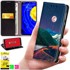BLUEMOON Futrola tipa novčanik za Xiaomi Poco X7 Pro 5G - maska s otiskom + 9H staklo