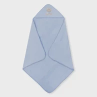 INTERBABY Ručnik s kapuljačom Love, 100 x 100 cm, plavi