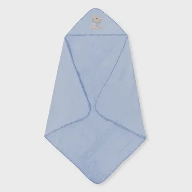 INTERBABY Ručnik s kapuljačom Love, 100 x 100 cm, plavi