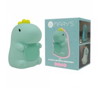 MARY'S Noćno svjetlo RGB s budilicom dinosaur