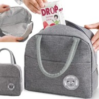 SEVERNO Termalna torba za ručak, za hranu, za ručak, izolacijska, siva