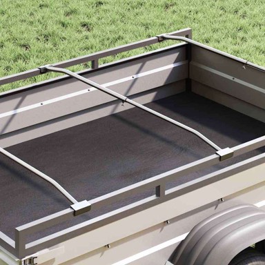 Set nosača za ceradu, 4 kom, 100–145 cm, srebrni aluminij