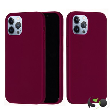 HQ Premium Quality Protuklizna silikonska maskica za iPhone 16 Pro Max Mat Bordo crvena