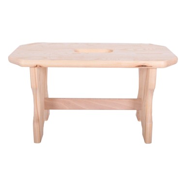 ROJAPLAST Stolac Forte od masivnog bora u prirodnoj boji