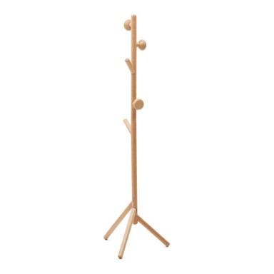 KAVE HOME Vješalica od masivne bukve u prirodnoj boji 46 x 170 cm Nadue