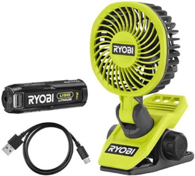 RYOBI Akumulatorski ventilator 4V, baterija 2.0Ah