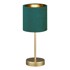 FISCHER & HONSEL Zelena/u zlatnoj boji metalna stolna lampa s tekstilnim sjenilom (visina 34 cm) Aura 