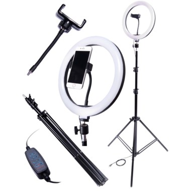 MG Svjetlosni prsten Ring Light 60W + stativ 2,2m, crno