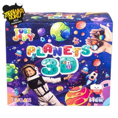 TUBAN Eksperiment set Tubi Jelly Planeti, izrada gel planeta Sunčevog sustava, uključuje akvarij i pribor, dob 8+