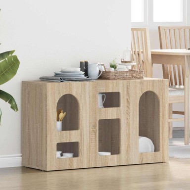 Noćni ormarić, 100 x 35 x 59 cm, od konstruiranog drva, sonoma hrast