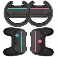 NIKCORP Set upravljača za Nintendo Switch Joy-Con, 4 kom, crni