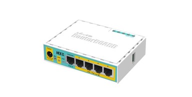 MIKROTIK Žični usmjerivač hEX PoE lite, Fast Ethernet, plastika, bijela
