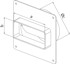 AIRROXY Varijabilni priključak za ravni kanal 110 x 55 s nepovratnim ventilom 100 mm RX 02-506