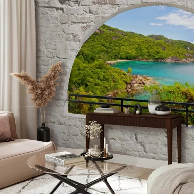Foto tapeta Smaragdni otok, 100x70 cm, Premium