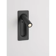 INLITE Zidna LED svjetiljka NL9232220, 3W, IP20, 3000K, crna