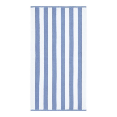 BIANCA Bijeli/plavi pamučan ručnik 90x140 cm Stripe Jacquard