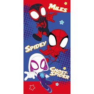 JERRY FABRICS Crveni/plavi pamučan dječji ručnik, 70x140 cm Spidey
