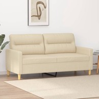 Dvosjed od tkanine krem 140 cm
