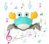 Interaktivna igračka, rak sa zvučnim efektima, tirkizna